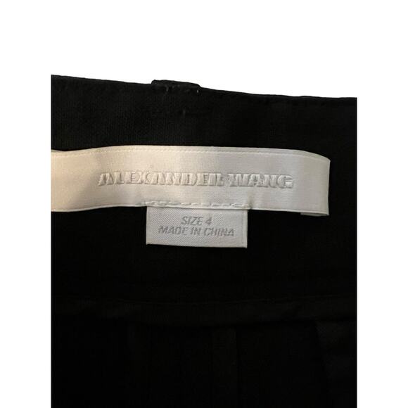 Alexander Wang Dress Leather Trim‎ Womens Pants Size 4, Pleated, Trousers EUC - Picture 7 of 11